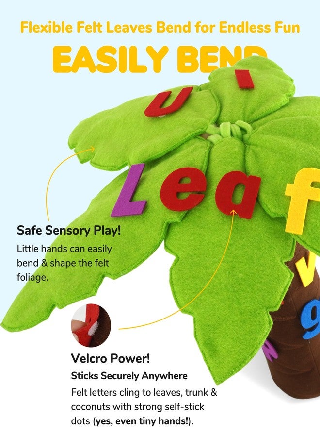 CHEFAN Felt Letter Tree, Freestanding Coconut Tree, Alphabet Game Set Props from The Childhood Favorite Book for Early Education Home Classroom Play - Image 3